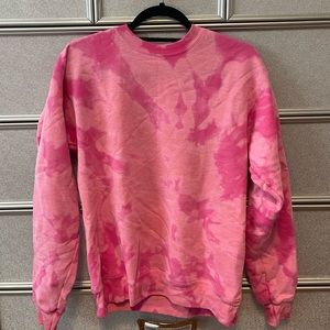 Pink Bleached Crewneck